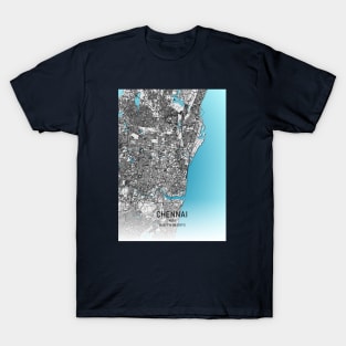 Chennai City map T-Shirt